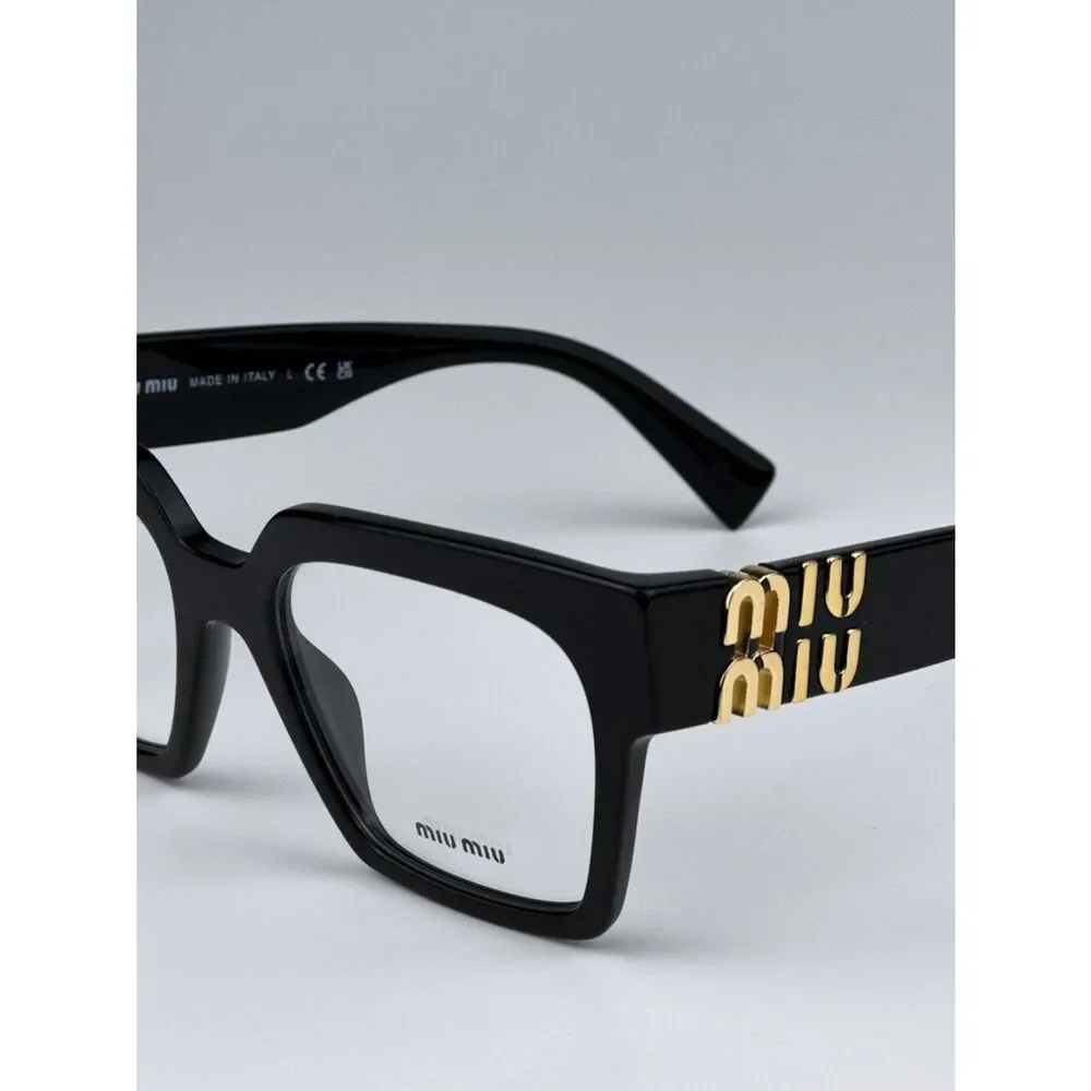 NEW Miu Miu MU04UV 1AB1O1 Black Women Eyeglasses Cat Eye MU 04UV